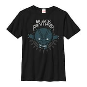 Boy's Marvel Black Panther Kawaii Graphic Tee Black Small